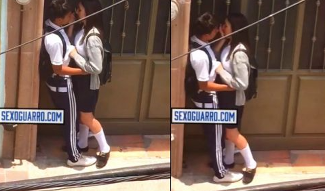 Increible Chavita Colegiala Se La Jala Al Novio En Plena Calle Y Se