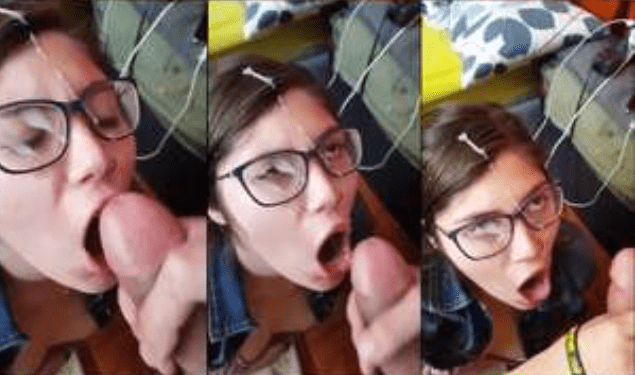 echandole leche en la cara a la morrita colegiala en el salon de clases
