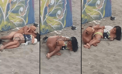 chavita de prepa se va de pinta con el novio y cogen en la playa pero los graban xD