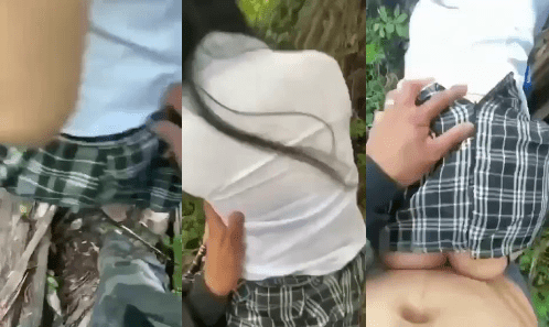 colegiala mexicana se deja coger entre las hierbas al salir del colegio