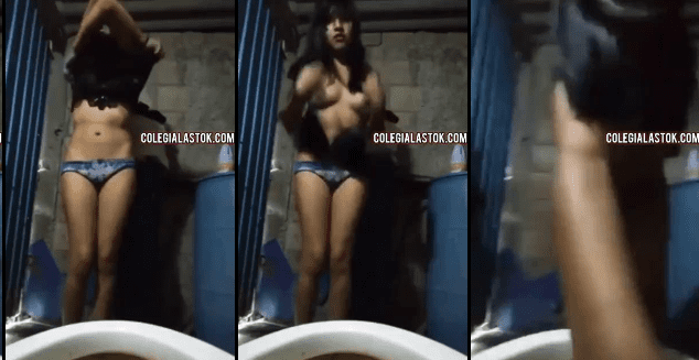 morrita caliente le envia video al novio quitandose la ropa