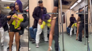 El video de la puta de Lunabella cogiendo en el metro de la CDMX