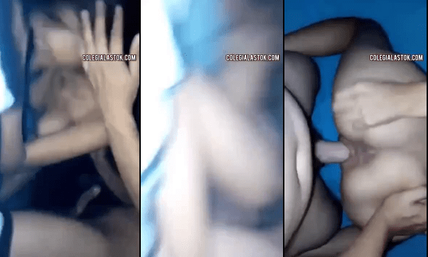 jovencita colegiala se pone en cuatro para que el novio la penetre rico