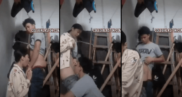 parejita de novios adolescentes se graban cogiendo a escondidas