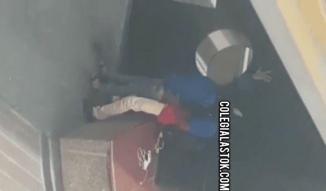 parejita de novios grabados cogiendo en el colegio