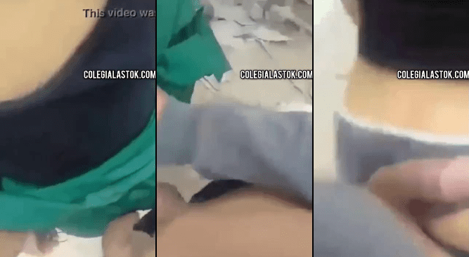 morrita colegiala se la chupa al novio dentro del colegio y por poco se la coge ahi