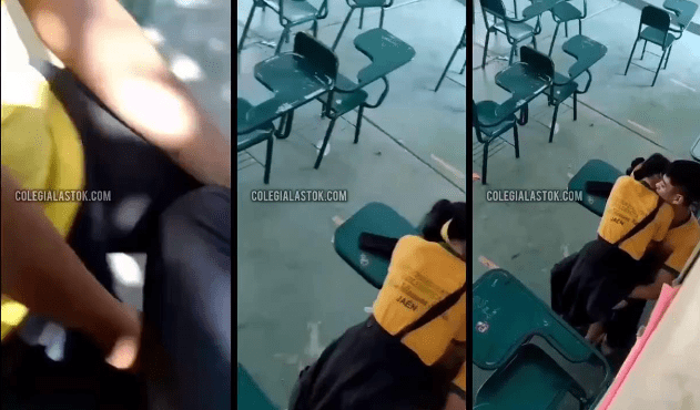 cachan a alumnos de prepa cogiendo dentro del salon y los graban