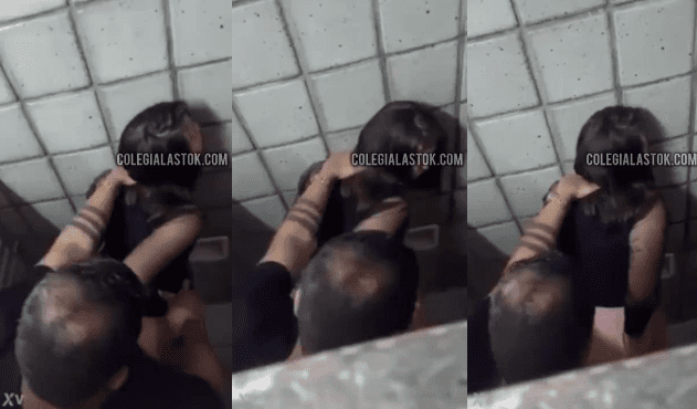 graban a profesor de prepa cogiendose a una de sus alumnas en los baños del colegio