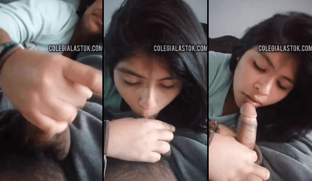 morrita colegiala se la chupa a uno de sus compañeros del colegio