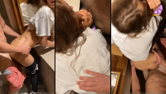 cogiendo a una jovencita en casa de sus padres y casi los cachan