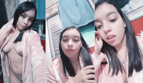 increible jovencita sabrosa enseñandoles a sus compañeros del colegio su cuerpo