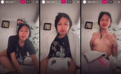 increible!! la morrita se atrevio a enseñar las tetas en tiktok y termina baneada