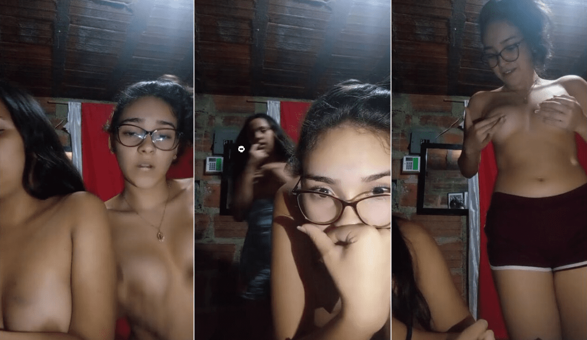 estas jovencitas lesbianas estan que se caen de buenas y les encanta grabarse desnudas