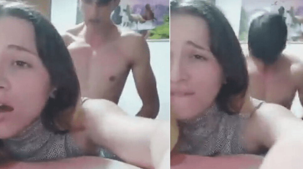 jovencita mexicana se vuelve loca cuando el novio la coge de perrito
