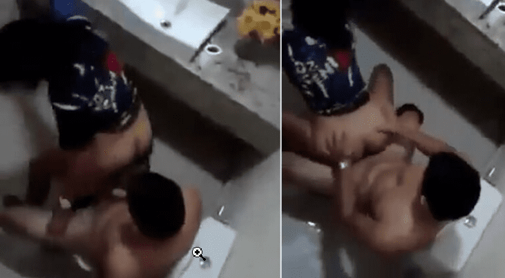 graban a estudiantes cogiendo en el baño del colegio