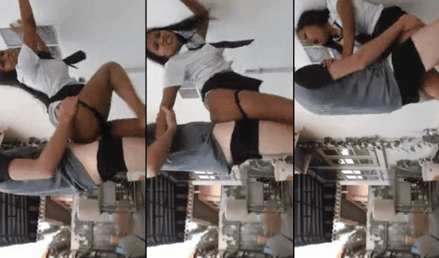 chavita putita se graba cogiendo atras de su casa
