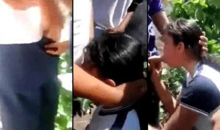 colegiala de prepa se va atras de los salones a chuparsela a sus compañeros