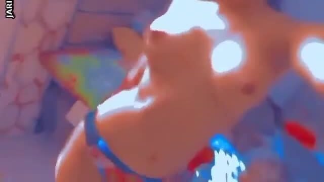 Morrita sabrosa a punto de comenzar a jugar